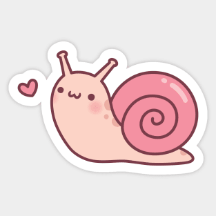 Cute Little Snail Doodle Sticker